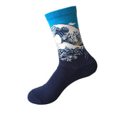 NEW 3D Retro Painting Art Socks Unisex Women Men Funny Novelty Starry Night Vintage Socks HOT