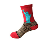 NEW 3D Retro Painting Art Socks Unisex Women Men Funny Novelty Starry Night Vintage Socks HOT
