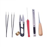 Jewelry Tool Kit DIY Tools Set Equipment For Jewelry Making Repair with Plies Scissor Beading Tweezers and Pins ,10pcs/set