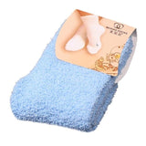 MUQGEW Fabulous Elastic Home Women Girls Soft Bed Floor Socks Fluffy Warm Winter Breathable Pure Various Colors Available Sock