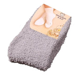 MUQGEW Fabulous Elastic Home Women Girls Soft Bed Floor Socks Fluffy Warm Winter Breathable Pure Various Colors Available Sock