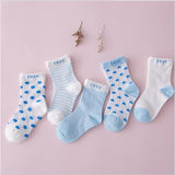 2018 5 Pair/Lot 100% Cotton BabyGirls Boys Socks Kyne Kid's Children SocksBaby Boy And Girl Short FloorSocks