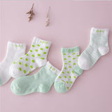 2018 5 Pair/Lot 100% Cotton BabyGirls Boys Socks Kyne Kid's Children SocksBaby Boy And Girl Short FloorSocks