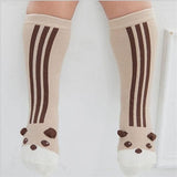BalleenShiny Baby Socks Newborn Kids Girl Boy Animal Pattern Anti-slip Knee High Sock Fox Cat Cotton Cute Cartoon Infant Toddler