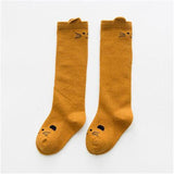 Children Socks Print Animal Cotton Baby Socks Knee High Fox Socks Kids Cute Toddler Girl Infant Clothing Accessories