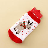 2018 Christmas Themed Children Pure Cotton Cartoon Jacquard Socks Red Christmas Baby Socks Absorb Sweat Permeability Socks